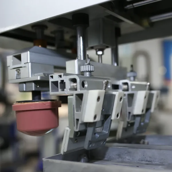 Two Color Pad Printing Machine With Conveyor For Bottle Caps - Image 4