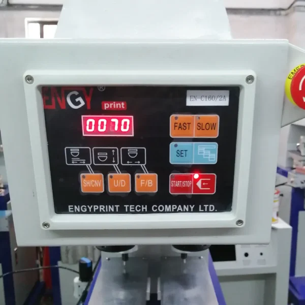 Two Color Pad Printing Machine With Conveyor For Metal Caps - Image 2